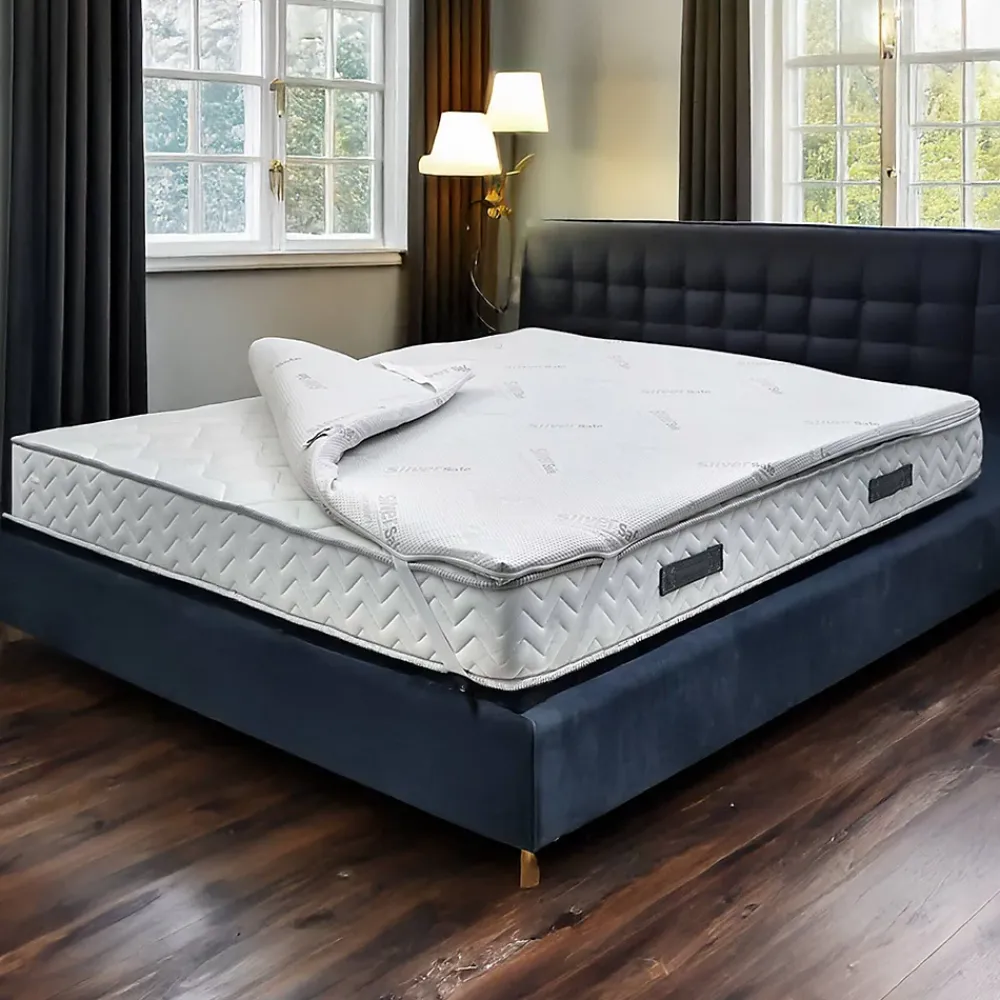 Talamo Italia Surmatelas simple Dmammin, Surmatelas pour améliorer la posture, Surmatelas en mousse à mémoire de forme, 90x200xh5 cm* Surmatelas