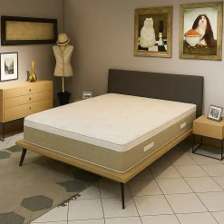 Surmatelas 130x190 - 5 cm - Déhoussable - Hyper Moelleux - Entretien Facile - Compatible lit standard - Confort optimal - SUR MATE>Literie Julien Discount