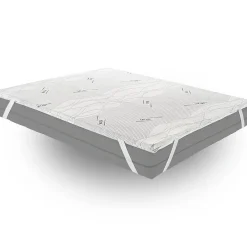 Materassiedoghe Sur-matelas 80x190 - Mousse à Mémoire De Forme - Epaisseur 5 cm - Revêtement Amovible Silver Fresh* Surmatelas