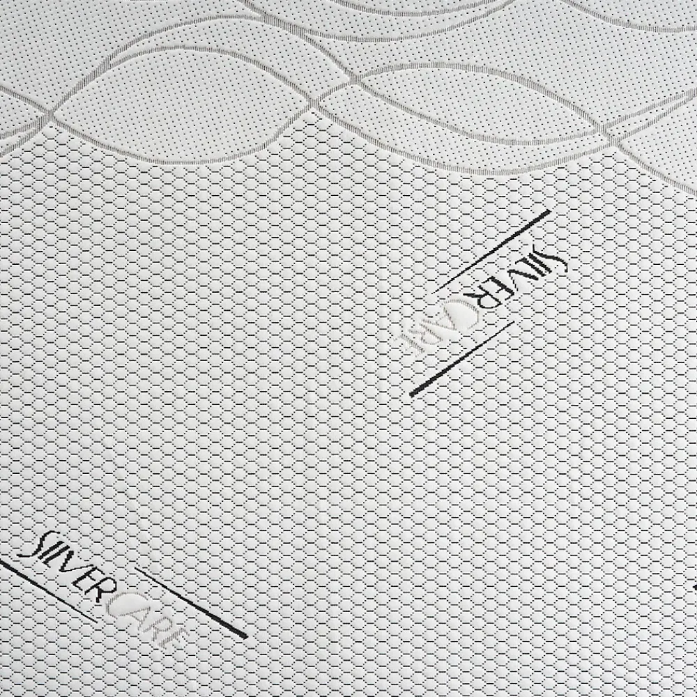 Materassiedoghe Sur-matelas 80x190 - Mousse à Mémoire De Forme - Epaisseur 5 cm - Revêtement Amovible Silver Fresh* Surmatelas