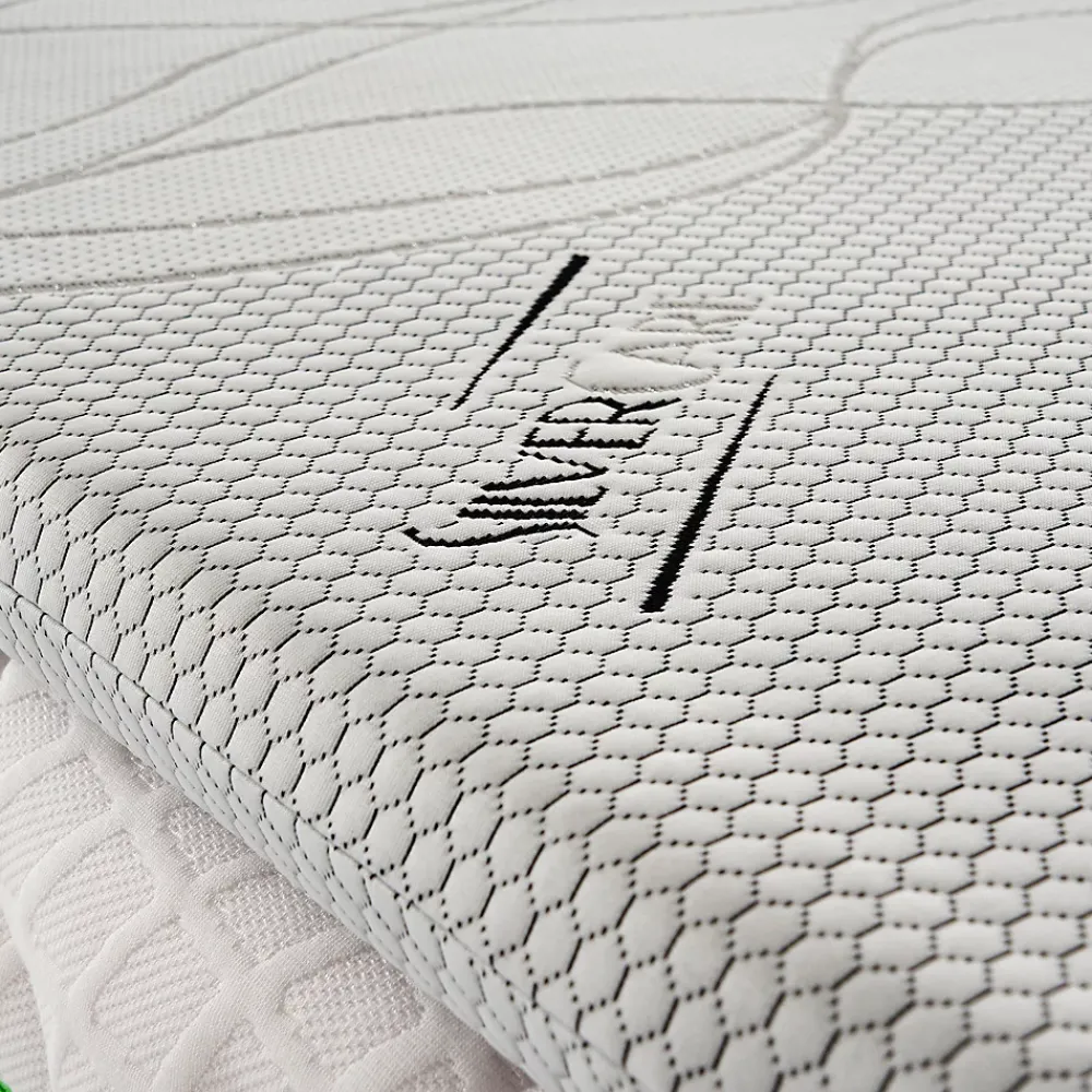 Materassiedoghe Sur-matelas 160x190 - Mousse à Mémoire De Forme - Epaisseur 5 cm - Revêtement Amovible Silver Fresh* Surmatelas
