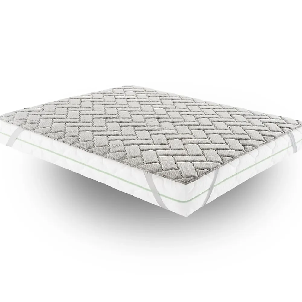 Materassiedoghe Sur-matelas 160x200 - Mousse à Mémoire De Forme De 3 Cm - Revêtement Silver Fresh* Surmatelas