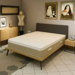 Provence Literie Surmatelas 130x190 cm 5,5 cm déhoussable confort optimal usage quotidien hausse de confort polysoph* Surmatelas