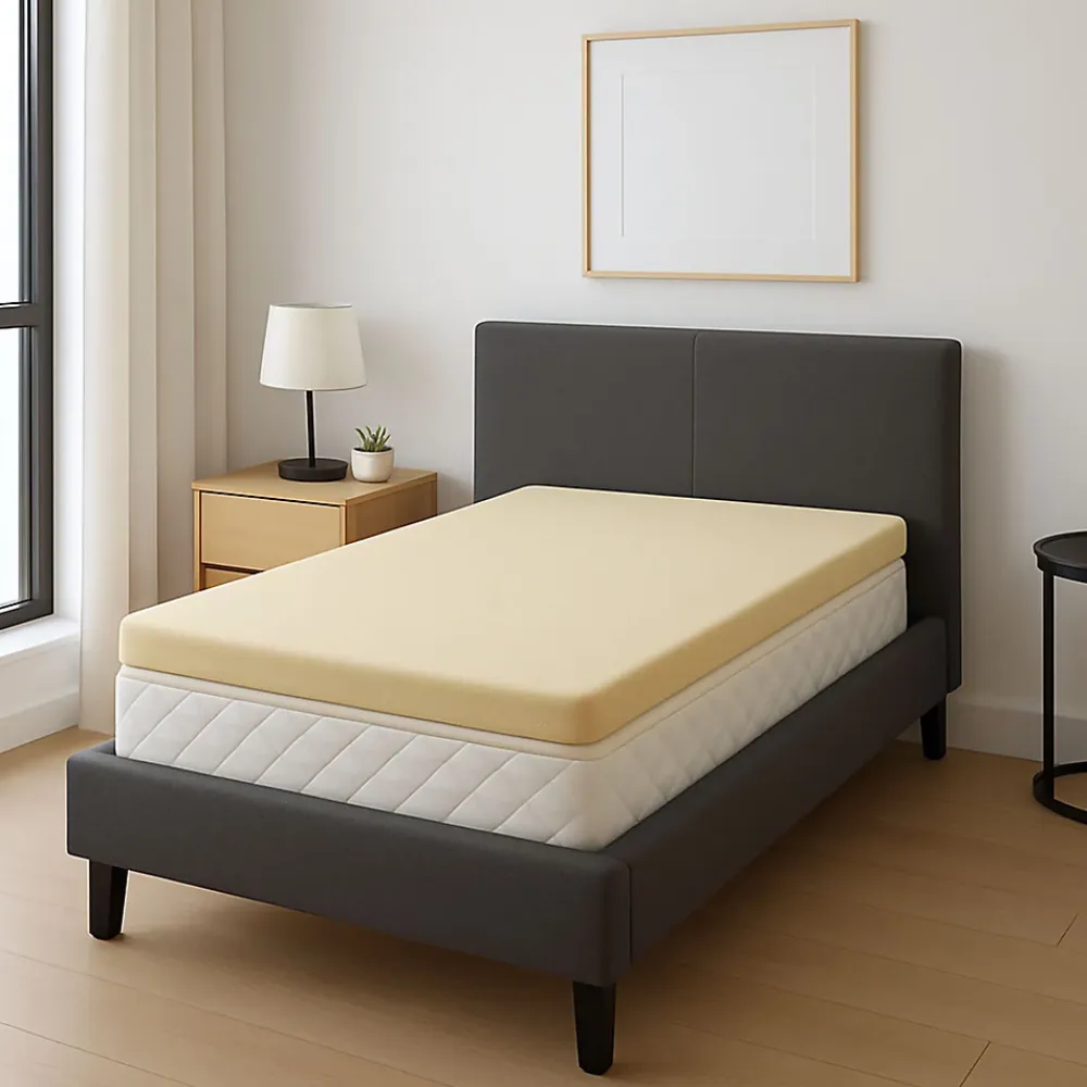 King Of Dreams Surmatelas 90x200 4cm - mousse mémoire de forme - confort optimisé - déhoussable - lavage à 30 - soutien équilibré - SUR MATELAS M* Surmatelas