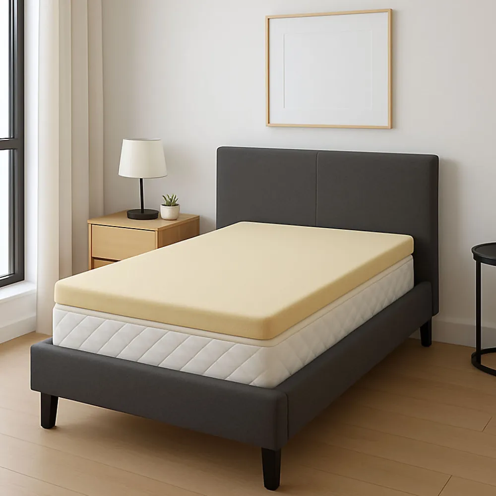 Surmatelas 90x190 4cm - mousse mémoire de forme - déhoussable - confort optimisé - lavage à 30 - soutien équilibré - SUR MATELAS M>King Of Dreams Best