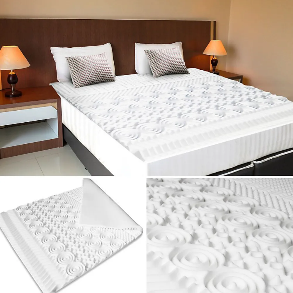 Surmatelas 140x190 CM ELIAS mousse mémoire de forme 10 zones>IDMarket Online