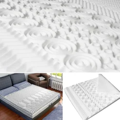 Surmatelas 140x190 CM ELIAS mousse mémoire de forme 10 zones><noscript><img width=