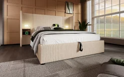 Redom Table basse 50x50,5H cm et 60x36x43,5H cm, ensemble 2 pieces empilable avec plateau MDF blanc* Ensemble Sommier Et Matelas