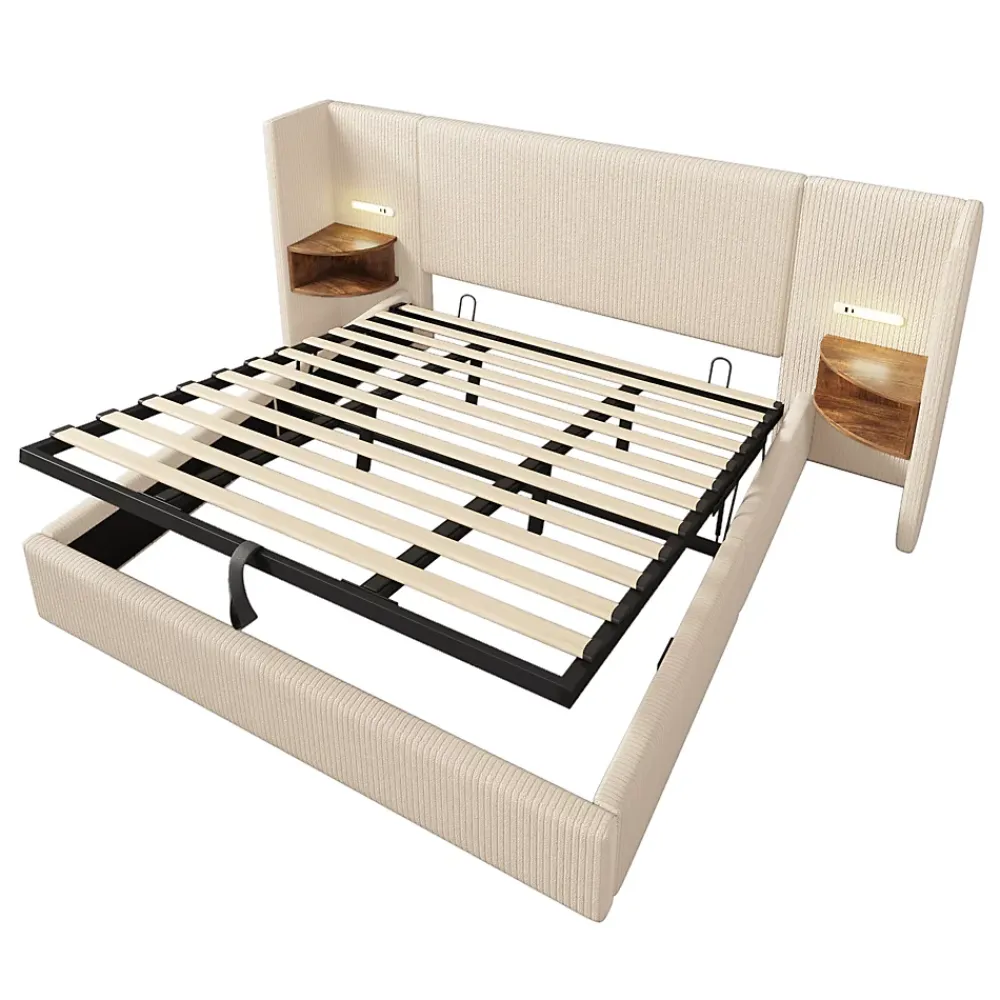 Redom Table basse 50x50,5H cm et 60x36x43,5H cm, ensemble 2 pieces empilable avec plateau MDF blanc* Ensemble Sommier Et Matelas