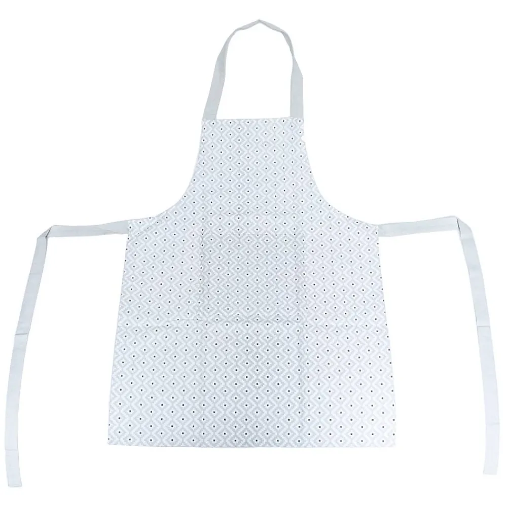 Atmosphera Créateur D'Intérieur Tablier imprimé Etnik - gris - coton 60x80 cm - Atmosphera* Boutis, Couvre-Lit, Édredon
