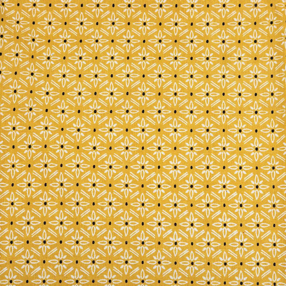 Tablier imprimé Paty - jaune ocre - coton 60x80 cm - Atmosphera>Atmosphera Créateur D'Intérieur