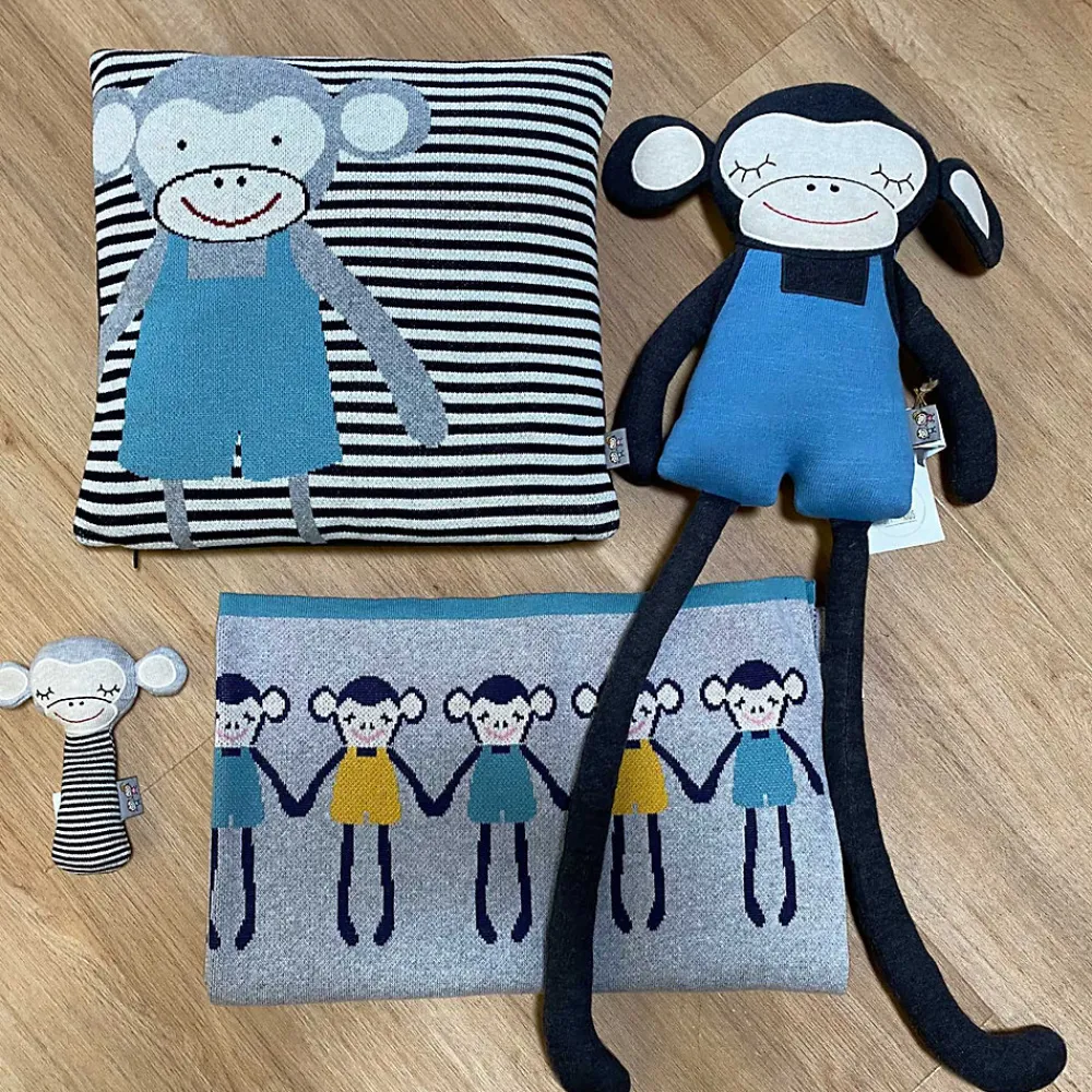 Taie de coussin en coton biologique SINGE>Sevira Kids Online