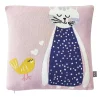 Taie de coussin en tricot de coton Chat>Sevira Kids Sale