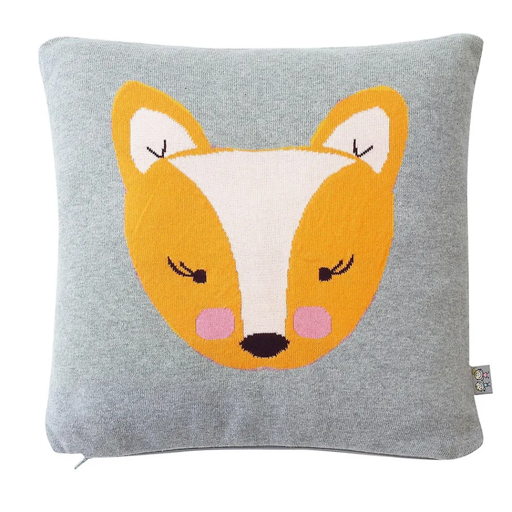 Taie de coussin en tricot de coton RENARD>Sevira Kids Best
