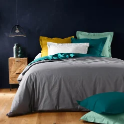 Eden Taie de traversin 85 x 185 cm Couleur emotion jaune curry* Taie D'Oreiller