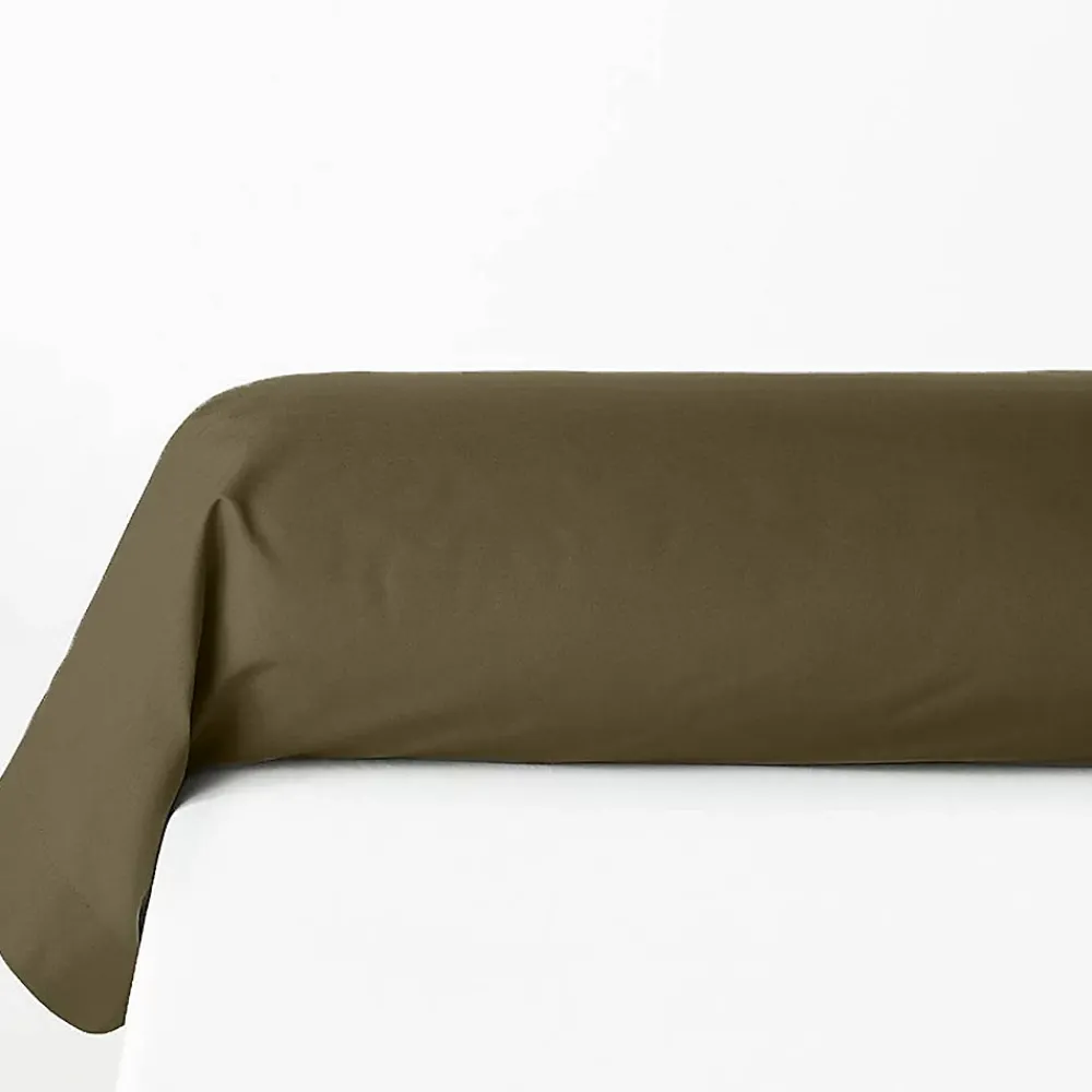 Atmosphera Créateur D'Intérieur Taie de traversin Carina 85x185cm vert kaki - Atmosphera* Boutis, Couvre-Lit, Édredon