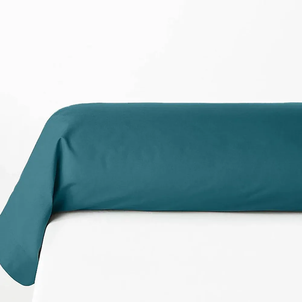Atmosphera Créateur D'Intérieur Taie de traversin Carina 85x185cm bleu canard - Atmosphera* Boutis, Couvre-Lit, Édredon