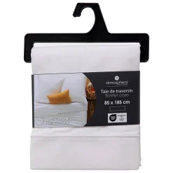 Taie de traversin Carina 85x185cm blanc - Atmosphera><noscript><img width=