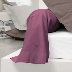 Linnea Taie de traversin uni 230X43 cm coton ALTO Raisin* Taie D'Oreiller