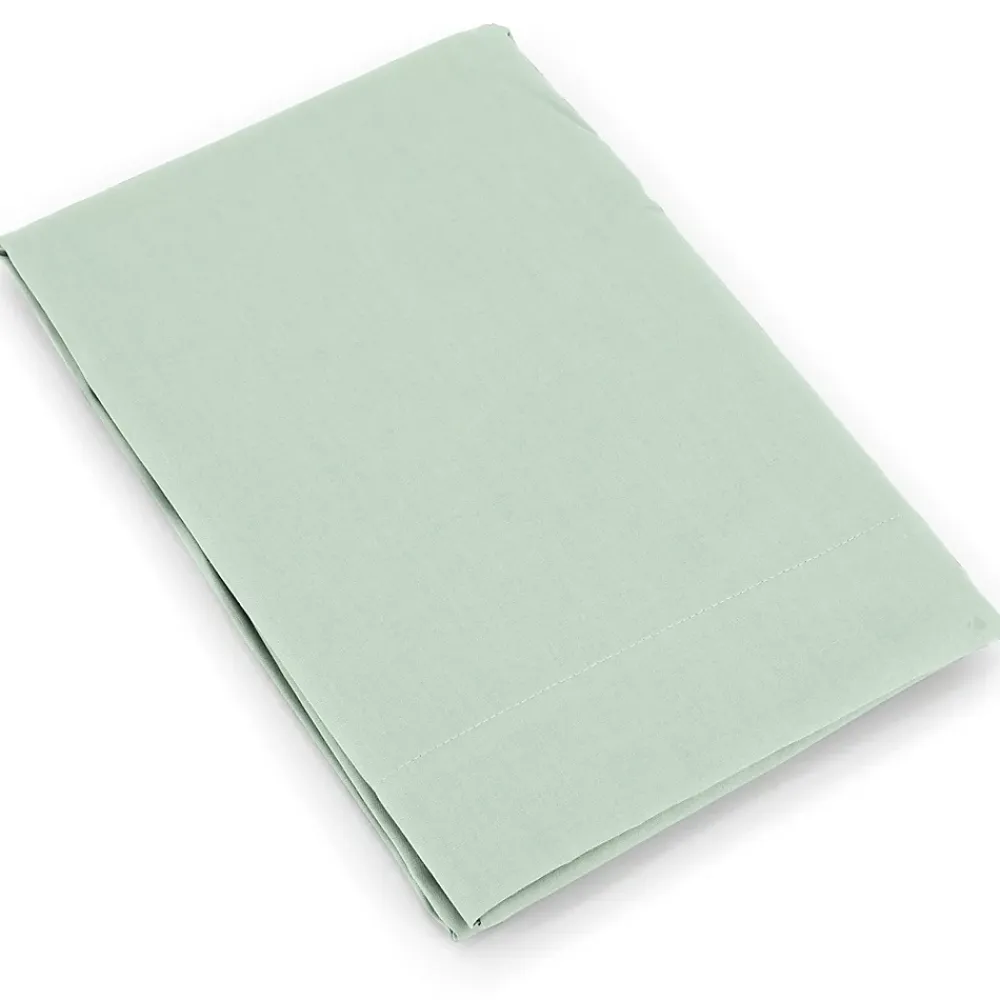 Linnea Taie de traversin uni 185X43 cm coton ALTO vert fleur d'amandier* Taie D'Oreiller
