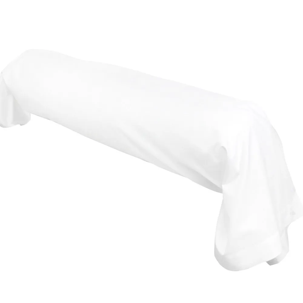 Taie de traversin uni 140x43 cm coton ALTO Blanc>Linnea Hot