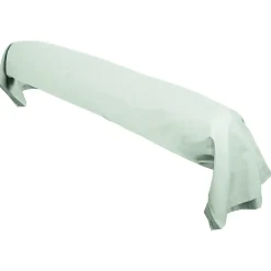 Linnea Taie de traversin uni 230X43 cm coton ALTO vert fleur d'amandier* Taie D'Oreiller