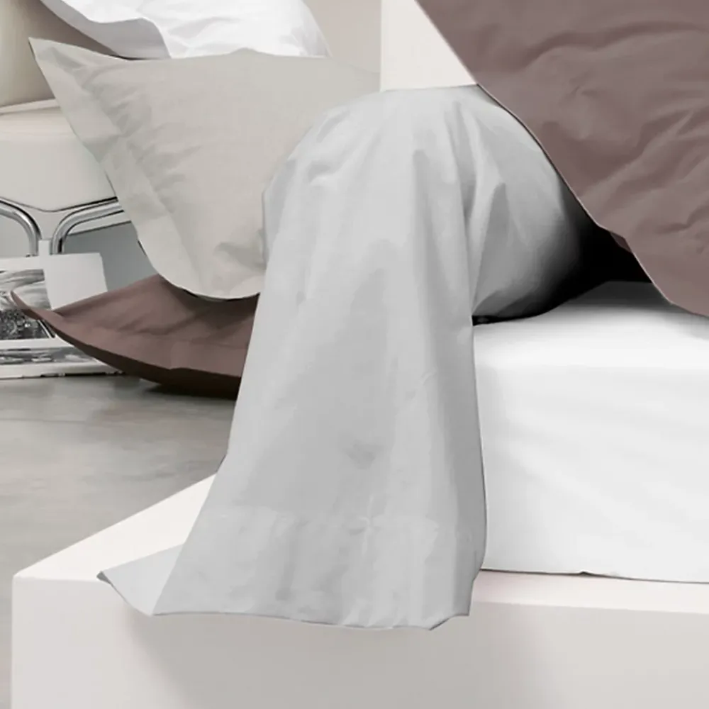 Linnea Taie de traversin uni 230X43 cm coton ALTO Calcium* Taie D'Oreiller