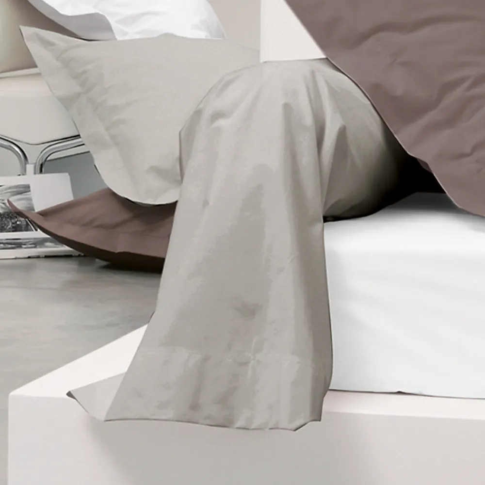 Taie de traversin uni 140x43 cm coton ALTO Chamois>Linnea Sale