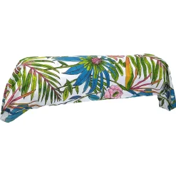 Taie de traversin 240x43 cm coton SUMATRA bleu Paon>Linnea