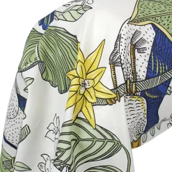 Linnea Taie de traversin 140x43 cm coton TOCO vert* Taie D'Oreiller