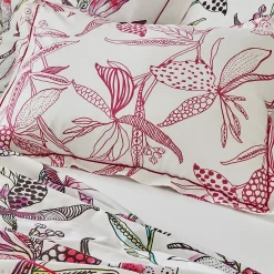 Taie de traversin 200x43 cm coton PÉNÉLOPE Rose><noscript><img width=