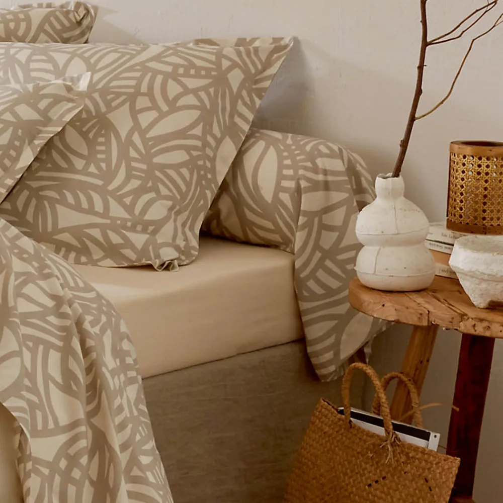 Taie de traversin 200x43 cm coton lavé SERENA Beige écru>Linnea Best