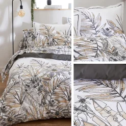Linnea Taie de traversin 200x43 cm coton SUMATRA gris Fusain* Taie D'Oreiller