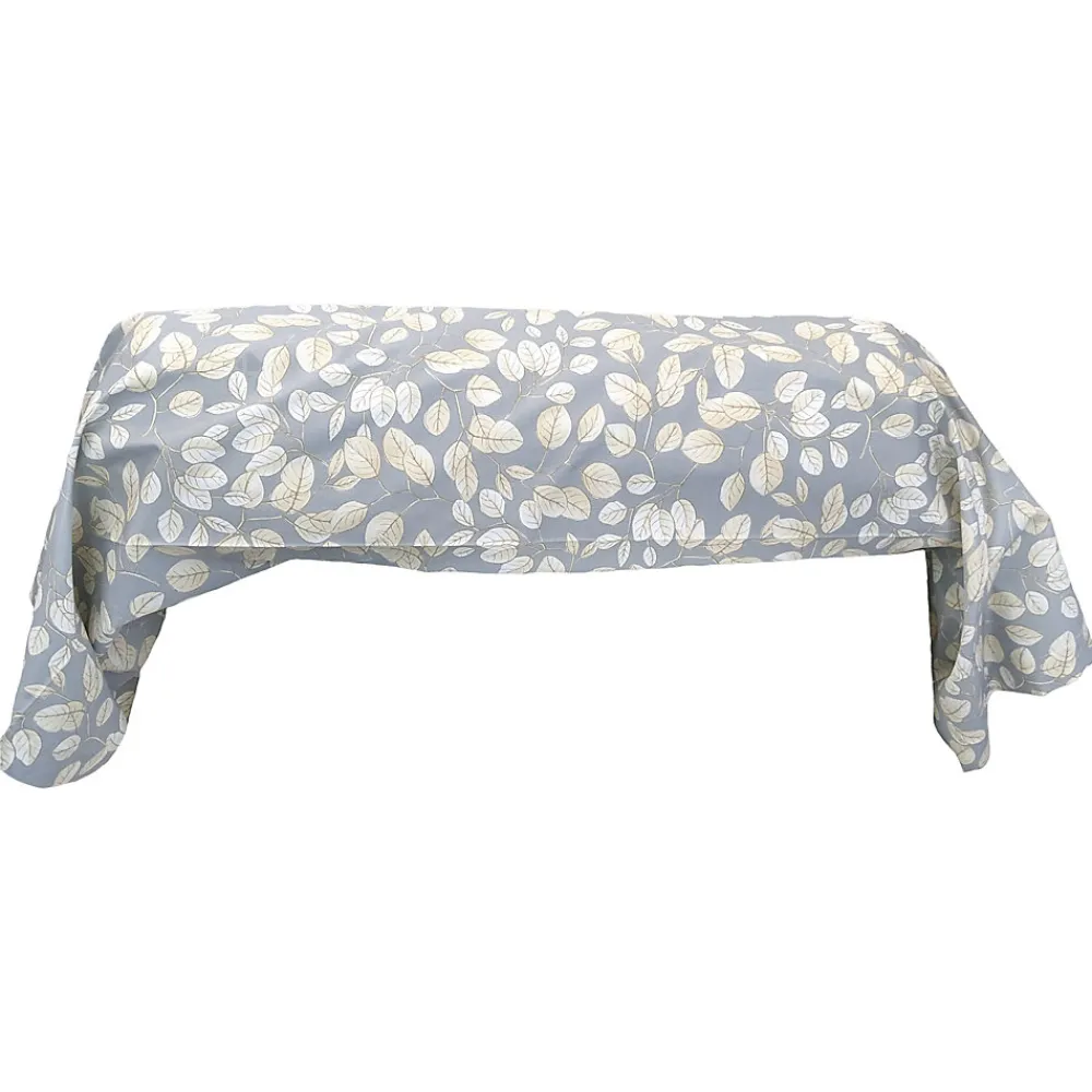 Taie de traversin 140x43 cm en percale coton LISON gris>Linnea Online