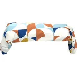 Taie de traversin 140x43 cm percale de coton MODULO bleu cobalt>Linnea Hot