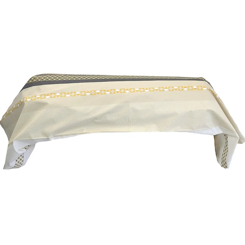 Taie de traversin 200x43 cm percale coton MARLOW Miel>Linnea Online