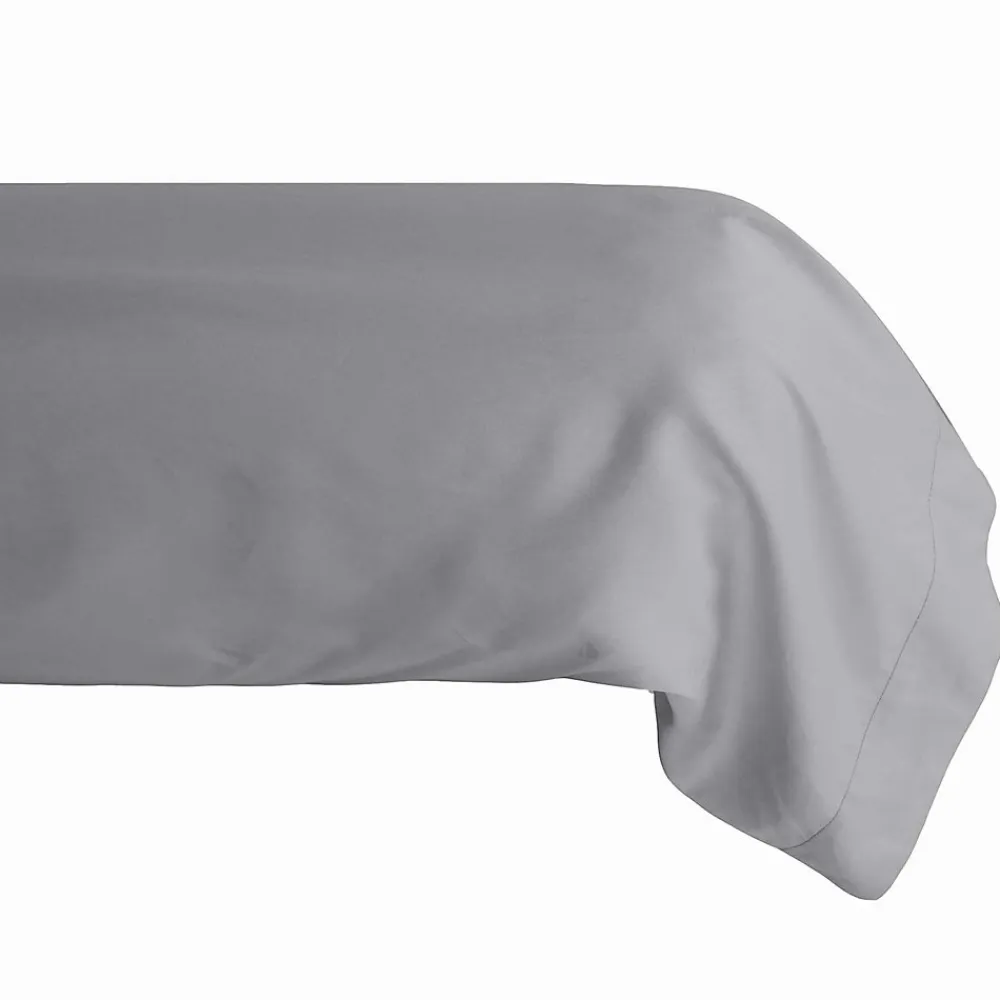 Taie de traversin 43x190 cm percale de coton MANOIR gris Ardoise>Linnea Sale