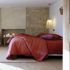 Taie de traversin 43x190 cm percale de coton MANOIR rose Pêche>Linnea Sale