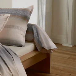 Linnea Taie de traversin 140x43 cm percale coton ESTEBAN Beige* Taie D'Oreiller