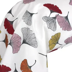 Linnea Taie de traversin 140x43 cm Percale pur coton GINKGO Rose* Taie D'Oreiller