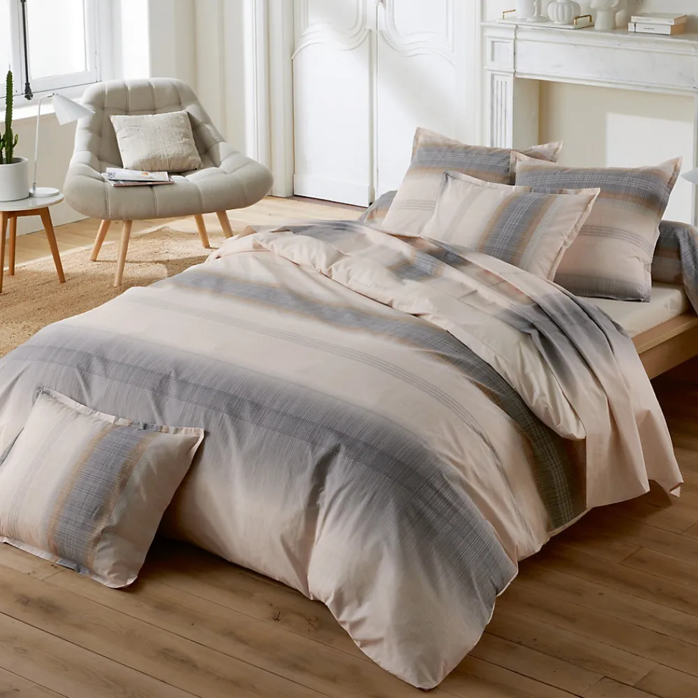 Taie de traversin 200x43 cm percale coton ESTEBAN Beige>Linnea Sale