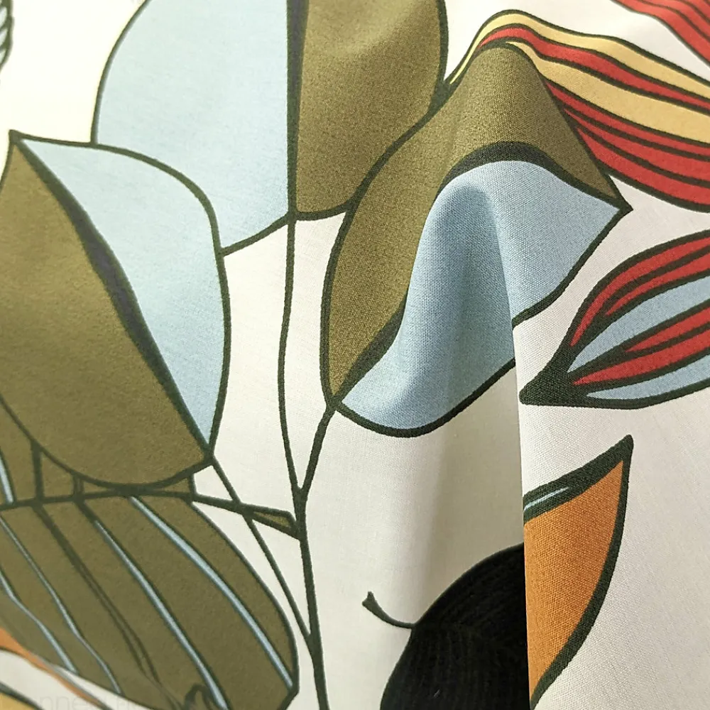 Taie de traversin 43X240 cm percale coton CASCADE vert Sauge>Linnea Sale