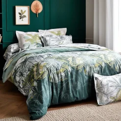 Linnea Taie de traversin 240x43 cm percale coton TRINIDAD mousson* Taie D'Oreiller
