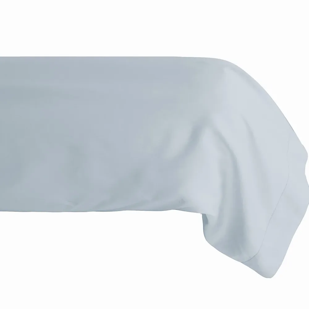 Linnea Taie de traversin 43x190 cm percale de coton MANOIR bleu Glacier* Taie D'Oreiller