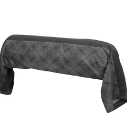 Taie de traversin 240x43 cm satin de coton TIAGO noir>Linnea Sale