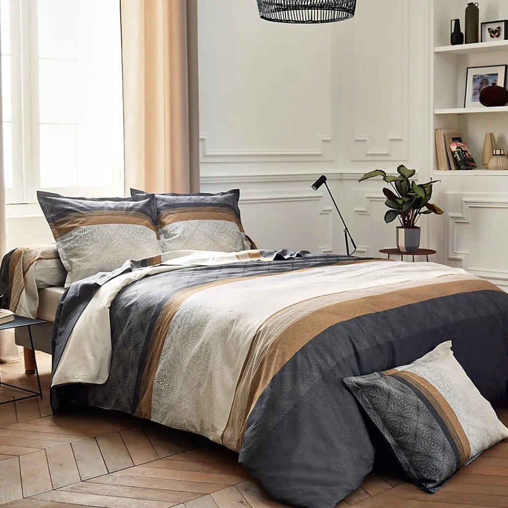 Taie de traversin 240x43 cm satin de coton TIAGO noir>Linnea Sale