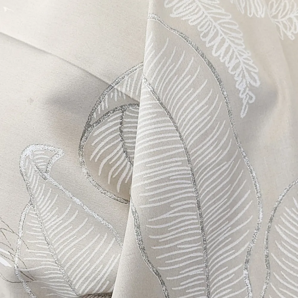 Taie de traversin 240x43 cm satin de coton CAYENNE beige ficelle>Linnea Sale
