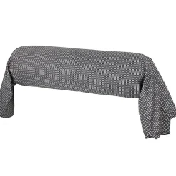 Taie de traversin 200x43 cm satin de coton ENZO noir>Linnea Discount