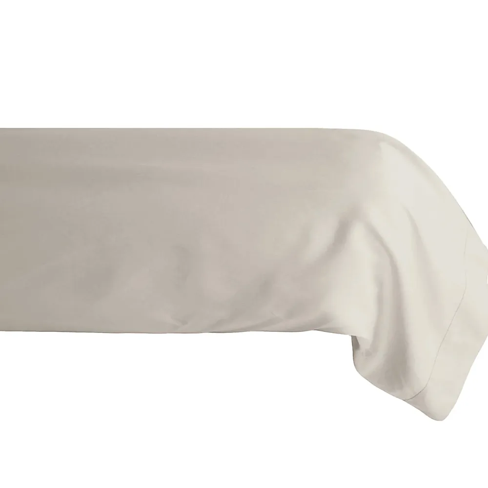 Linnea Taie de traversin 43x190 cm satin CONCERTO beige Lin* Taie D'Oreiller