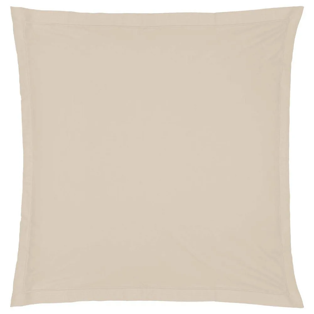 Taie d'oreiller - coton - beige lin - 63x63 cm - Atmosphera>Atmosphera Créateur D'Intérieur Online